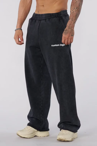 USA American Style Mens Womens Breathable <b>Fleece</b> <b>Joggers</b> Athletic Gym Workout Fitness Running Pants Drawstring Closure Side - Product Image 4