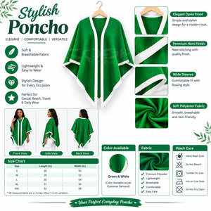 เสื้อคลุมอะคริลิคสีเขียวคอวี แบรนด์ Cosh International Sorority Sisterhood สำหรับใส่ลำลอง สีพื้น  พร้อมปักโลโก้ด้านหน้าแบบถัก - Product Image 6