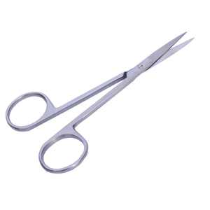 Ciseaux à iris de haute qualité personnalisés pour la chirurgie, design incurvé et angulaire, coupe manuelle des sutures, en acier, ciseaux à iris à vendre - Product Image 2