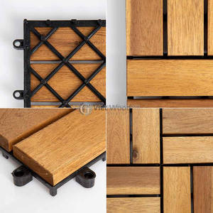 Azulejos de cubierta de madera dura de acacia, suelo de patio de jardín impermeable - Product Image 3