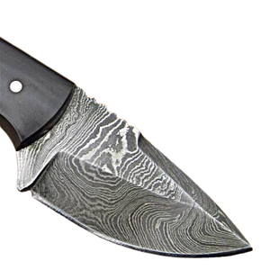 BA ENTERPRISES OEM/ODM Cuchillo de Caza Personalizable Hecho a Mano de Acero de Damasco de Alta Calidad con Hoja de Punta Caída de 8 Pulgadas de Longitud Total, Negro - Product Image 3
