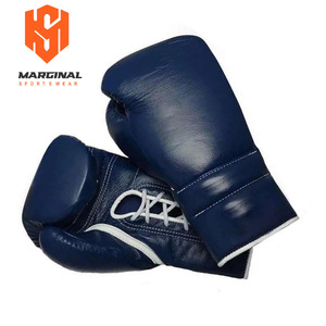 Hot Selling Premium Fly <b>Silver</b> Blue Boxing Sparring Sets Genuine Leather Training <b>Gloves</b> Adjustable Strap Headgear Groin Guard - Product Image 6