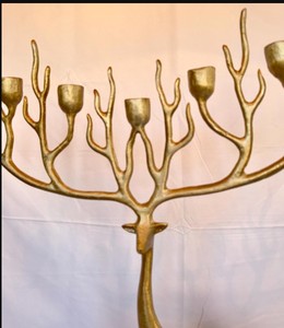 Candelabro Decorativo de Astas de Ciervo, Soporte de Metal Hecho a Mano para Múltiples Velas, Decoración Navideña de Lujo para el Hogar - Product Image 3
