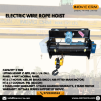 Palans électriques à câble INOVIC CRM 2 tonnes, portée de levage 10 mètres |   Chariot de grue métallique robuste avec protection IP55 et frein à impulsion