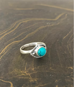 Handmade Designer Turquoise <b>925</b> <b>Silver</b> <b>Ring</b> 2.7 Grams Boho <b>Ring</b> Natural Gemstone Jewelry Everyday & Any Occasion Wear - Product Image 3