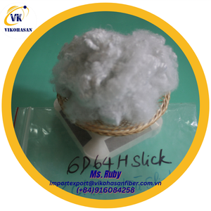 100% Recycled 15D GRS Grade Oeko-Tex Certified White 15D H Slick <b>Hollow</b> Polyester Staple <b>Fibres</b> 7D Flame Filling Concrete - Product Image 2