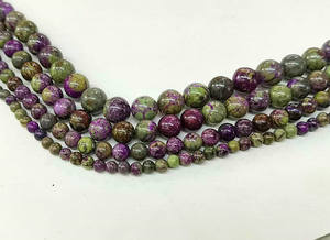 Piedra Preciosa Natural Sugilita, Atlantisita, Stichtita, Cuentas Redondas de Piedra Curativa, Pulsera, Collar, Joyería, Fabricación de Joyas de Moda - Product Image 4
