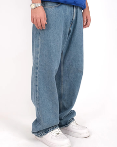 Pantalones Vaqueros Personalizados para Hombre, de Algodón Lavado de Alta Calidad, Corte Holgado, Estilo Cargo, Pierna Ancha - Product Image 6
