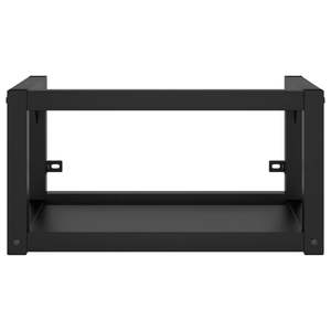 ชุดอุปกรณ์ห้องน้ำโครงเหล็กเคลือบสีดำขนาดเล็กสำหรับอ่างล้างหน้า - Product Image 3