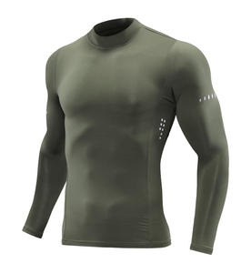 Camiseta Deportiva de Compresión de Manga Larga para Hombre, Transpirable, de Secado Rápido, Antiarrugas, Capa Base para Entrenamiento en el Gimnasio - Product Image 6