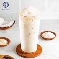 Topping Jelly Rasa Kelapa Putih ONE TOP Praktis 3.8kg Bahan Baku Bubble Tea Siap Saji Kemasan Botol Tahan 18 Bulan