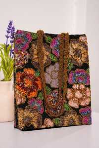 Nuevo Bolso de Mano para Mujer, Estilo Sobre, con Cuentas Impresas, Forro de Lona y Cierre de Botón, para Bodas - Product Image 3