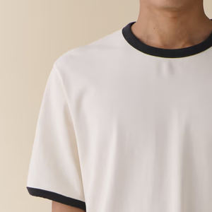 เสื้อยืดผู้ชายสไตล์ลำลอง ดีไซน์ทันสมัย ปี 2026 คอกลม / สีพื้น ดีไซน์คุณภาพสูง ทรงหลวม ใส่สบาย ทันสมัย - Product Image 3