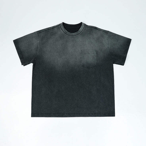Camisetas para Hombre con Lavado Ácido, Producción en Masa, Algodón Lavado Premium, Personalización de Marca, Fabricante OEM, Exportación a Todo el Mundo - Product Image 1