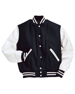 Trendy Streetwear Styles Wholesale Red and Black Sport Baseball Leather Sleeves Custom Bomber <b>Jackets</b> Varsity <b>Jackets</b> for Men - Product Image 1