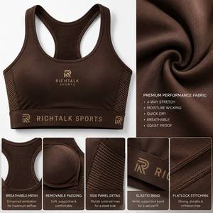Precio bajo, más vendido, secado rápido, sujetador de sublimación para mujer, servicio OEM, diseño personalizado a precio asequible, hecho en Pakistán. - Product Image 6