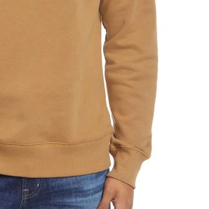 Customized Men's Long Sleeve <b>Jumper</b> Sweatshirt Soft Fleece with Vinyl Printing & Embroidered Logos Solid Style Relaxed Fit Set - Product Image 2