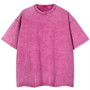 Custom Acid Washed Vintage T-Shirt - Men's Heavyweight 100% Cotton Blank Oversized Distressed <b>Tshirt</b> - Product Image 1