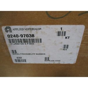 AMAT 0240-97038 .IT ,xR80/120 D.P Box, 113056 - อุปกรณ์และอะไหล่เซมิคอนดักเตอร์ระดับโลกที่เชื่อถือได้ - Product Image 1
