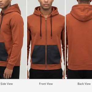 Sweat à capuche zippé pour homme à prix de gros, taille personnalisée, coupe ergonomique moderne, design tactique, respirant, service OEM - Product Image 6