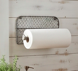 Pure Iron Wire Paper Towel Holder Attractive Design Wall Mounted Paper Towel Holder For <b>Bathroom</b> <b>Accessories</b> And Kitchen Use - Product Image 5