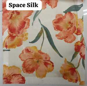Space Silk Fabric With Premium Floral Work Elegance Design For Designer Sarees Suits Lehengas Wholesale Royal Soft Weave Collect - Product Image 4