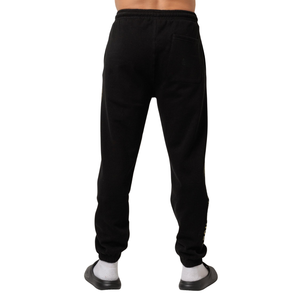 Customized <b>Men</b> Embroidery Fleece <b>Trousers</b> Loose Fit Drawstring Waist <b>Cuffed</b> Casual Pants OEM Streetwear Maker Wholesale Supplier - Product Image 2