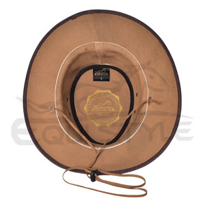 Sombrero de Cuero Estilo Australiano, Unisex, de Moda, Marca Privada, Fabricante OEM, Protección UV, para Viajes al Aire Libre, Sombreros Vaqueros - Product Image 3