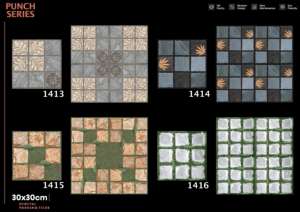 Dalles de sol numériques modernes pour parking, céramique mate extérieure 300x300mm 30x30cm 12x12 pouces – Choix de revêtement de sol pour allées élégantes - Product Image 2