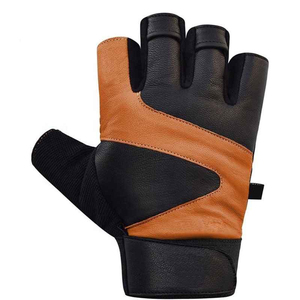 Gants de musculation respirants en néoprène à demi-doigts avec sangle de poignet réglable pour la gym et le cyclisme (unisexe) - Product Image 1