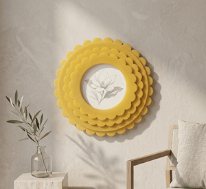 Premium Handmade Colorful Resin Photo Frame Round Shape Eco Friendly Homeware <b>Table</b> Decorative Art - Product Image 4