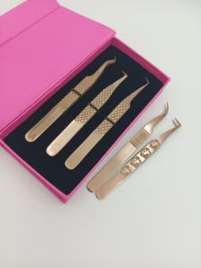 Pince à épiler pour sourcils en acier inoxydable de haute précision, outil de beauté, marque personnalisée, origine Pakistan, modèle 142 - Product Image 5