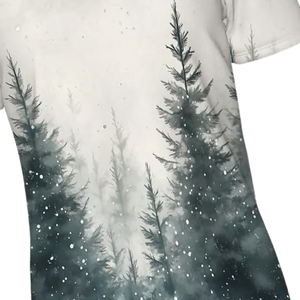 T-shirt à col rond pour homme, manches courtes, coupe classique, style décontracté, imprimé numérique, tissu jersey 100% polyester, anti-plis - Product Image 5