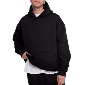 450GSM Sweat à capuche surdimensionné unisexe en coton lourd avec logo sérigraphié Streetwear pour hommes-OEM personnalisable 2026 - Product Image 3