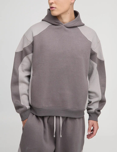 Heavyweight 100% cotton <b>men's</b> tracksuit Premium Quality Custom embroidered logo oversized <b>Pullover</b> <b>man</b> 2 piece set - Product Image 2