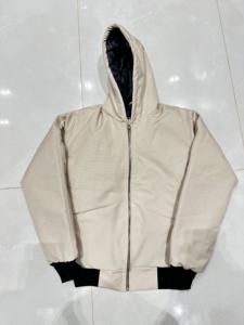 Sudadera con Capucha Oversize para Hombre, de Algodón Afelpado Grueso con Lavado Vintage, Estilo Casual Urbano para Invierno, Teñido Liso - Product Image 5