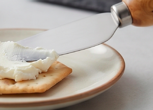 Classic <b>Cheese</b> Spreader <b>Set</b> With Wood Round Handle Elegant Cutlery Serving Flatware Dining Ware And Tabletop <b>Set</b> Of 4 - Product Image 6