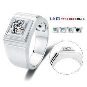 แหวนทองคำแท้ 18K แบบ Unisex ดีไซน์ Eternity Band ประดับพลอยธรรมชาติเจียระไนทรง Brilliant Cut ตัวเรือนชุบโรเดียม สไตล์คลาสสิกสำหรับงานหมั้น AMBER JEWELS - Product Image 2