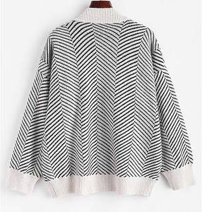 Suéter de punto trenzado extragrande para mujer, jersey grueso y cálido de estilo vintage, holgado para invierno, tops cómodos para exteriores - Product Image 2