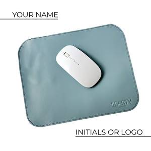 Tapis de souris en cuir véritable fait main, base antidérapante en daim, tapis de bureau personnalisé, tapis d'écriture exécutif pour ordinateur LMP-0051 - Product Image 2