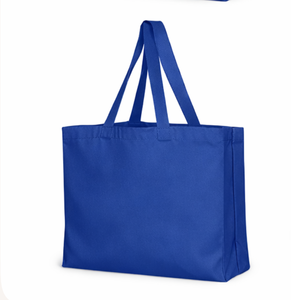 High Quality Custom logo cotton <b>canvas</b> <b>tote</b> Reusable grocery shopper bag Gusset bottom <b>tote</b> bag - Product Image 4