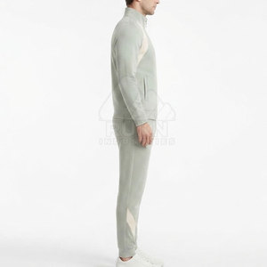 <b>Men</b> Solid Tracksuit Sportswear Athletic Training Wear Full Zip Stand Collar <b>Jacket</b> <b>Track</b> Pants Custom Sportswear Quick Dry - Product Image 3