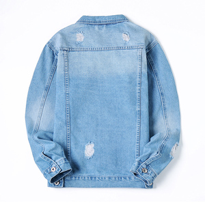 Wholesale High Quality Streetwear Coat Custom <b>Long</b> Sleeve Denim <b>Jacket</b> <b>Men</b> Jean <b>Jackets</b> - Product Image 1