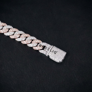 Pulsera de Eslabones Cubanos de 10 mm en Plata de Ley 925 con Diamantes Cultivados en Laboratorio VVS, Joyería Unisex de Lujo - Product Image 2