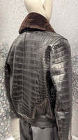 Nouvelle veste bomber en cuir de vache noir pour homme, style vintage, style motard, fermeture éclair en toile, de haute qualité, séchage rapide