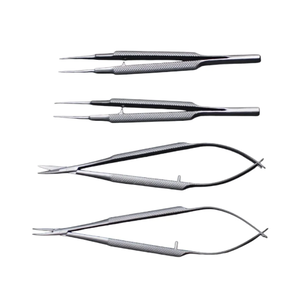ชุดเครื่องมือผ่าตัดจักษุขนาดเล็ก 12.5 ซม. กรรไกร คีมจับเข็ม ชุดอุปกรณ์ - Product Image 2