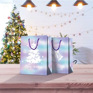 12 Sacchetti Regalo Natalizi Medi da 12cm, Laminati UV, Confezione da 12 per Decorazioni Festive - Product Image 4