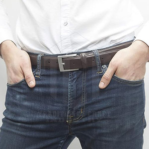 Cinturón de Cuero Vacuno Casual y Elegante con Hebilla de Acero, Personalizable, Transpirable y Ecológico, Nueva Llegada en Venta Online - Product Image 5
