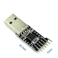 Module CP2102 USB vers TTL, module USB vers port série, téléchargeur UART avec câble DuPont CH340 FT232 PL2303 UART