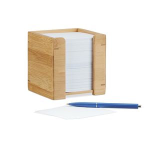 Elegant Square Wooden <b>Sticky</b> <b>Notes</b> Holder Natural Crafts Wholesale Supplies For Office & School Desktop Crafts - Product Image 2